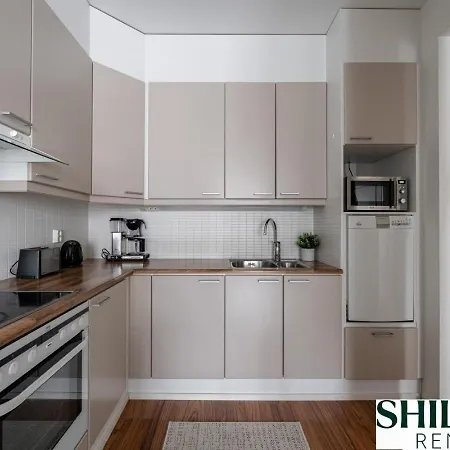 Homelike 1br With Free Parking, Sauna & Balcony Apartment