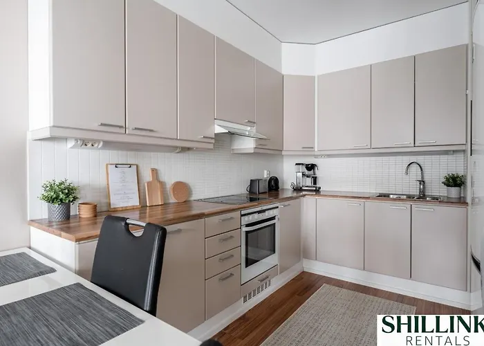 Homelike 1br With Free Parking, Sauna & Balcony