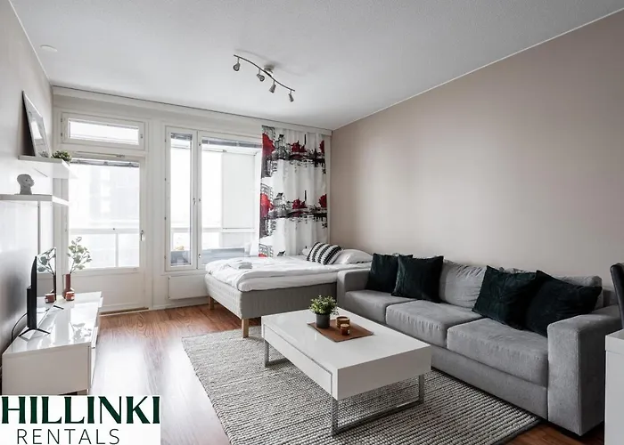 Apartment Homelike 1br With Free Parking, Sauna & Balcony